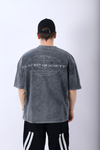 Acid Wash Society Baskılı Oversize Tshirt T953