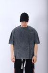 Acid Wash Society Baskılı Oversize Tshirt T953