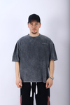 Acid Wash Society Baskılı Oversize Tshirt T953
