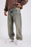 Acid Wash Straight Jean Pantolon P1015