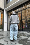 Acid Wash Yaka Detay Oversize Sweatshirt SW962