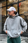 Acid Wash Yaka Detay Oversize Sweatshirt SW962