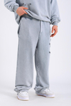 Acid Wash Yırtık Detay Gri Eşofman Takımı TKM155
