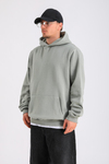 Açık Yeşil Oversize Basic Hoodie SW1277