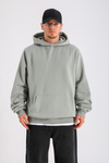 Açık Yeşil Oversize Basic Hoodie SW1277