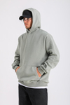 Açık Yeşil Oversize Basic Hoodie SW1277