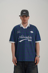 Adventure Baskılı Mavi Oversize Forma Tshirt PM01 26Y282