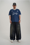 Adventure Baskılı Mavi Oversize Forma Tshirt PM01 26Y282