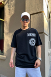 Anime Baskılı Siyah Oversize Tshirt T862