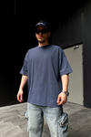 Asos Lacivert Basic Oversize Tshirt T882
