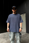 Asos Lacivert Basic Oversize Tshirt T882