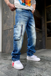 Asos Zipper Cep Detay Yıkamalı Jean P613