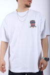 Avirex Patch Detay Beyaz Oversize Tshirt T999
