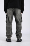 Baggy Cargo Jean - Dusty Blue P1093