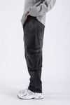 Baggy Cargo Jeans - Black P1095