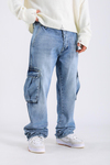 Baggy Cargo Jeans - Blue P1097