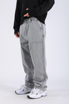 Baggy Patches Rivets Jean - Grey P1090