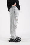 Baggy Torn Jean - Grey P1101