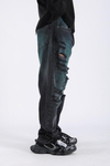 Baggy Torn Jeans - Black P1104