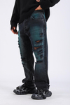 Baggy Torn Jeans - Black P1104