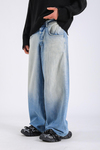 Baggy Washed Jean - Blue 2  P1081
