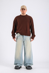 Baggy Washed Jean - Blue P1078