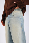 Baggy Washed Jean - Blue P1078