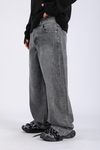 Baggy Washed Jean - Grey P1084