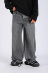 Baggy Washed Jean - Grey P1084