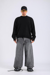 Baggy Washed Jean - Grey P1084