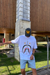 Bape Baskılı Beyaz Oversize Tshirt T1177