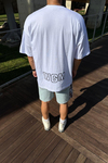 Bape Baskılı Beyaz Oversize Tshirt T1177