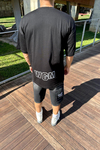 Bape Baskılı Siyah Oversize Tshirt T1179