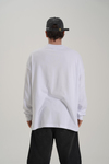 Baskılı Beyaz Oversize Longsleeve CT01 K734