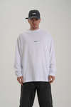 Baskılı Beyaz Oversize Longsleeve CT01 K734