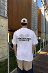 Baskılı Beyaz Oversize Tshirt  T1136