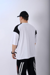Baskılı Beyaz Oversize Tshirt T957