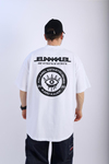 Baskılı Beyaz Tall Oversize Tshirt T906