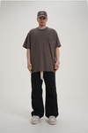 Baskılı Cep Detay Haki Oversize Tshirt CT01 MRT26054