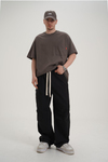 Baskılı Cep Detay Haki Oversize Tshirt CT01 MRT26054