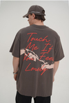 Baskılı Cep Detay Haki Oversize Tshirt CT01 MRT26054