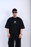 Baskılı Economist Siyah Oversize Tshirt T897