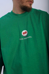 Baskılı Economist Yeşil Oversize Tshirt T898