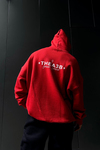 Baskılı Kırmızı A3B Oversize Sweatshirt SW1043