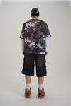 Baskılı Oversize Kamuflaj Forma Tshirt PM01 26Y264