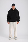 Baskılı Siyah Costomized Oversize Sweatshirt SW1138