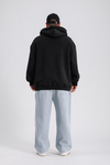 Baskılı Siyah Oversize Rv Sweatshirt SW1135