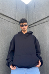 Baskılı Siyah Oversize Sweatshirt SW845