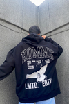 Baskılı Siyah Oversize Sweatshirt SW845