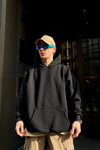 Baskılı Siyah Oversize Sweatshirt SW853